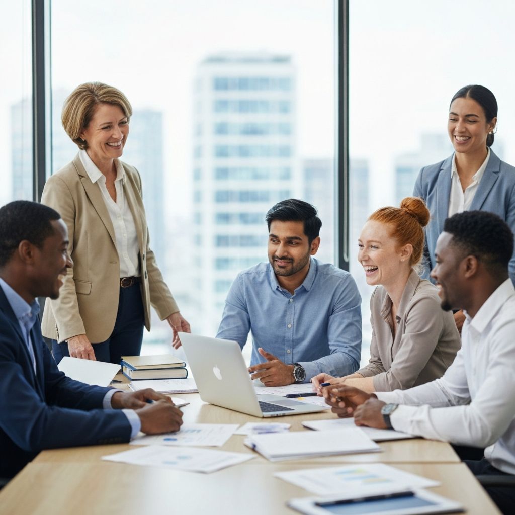 Professional team collaboration